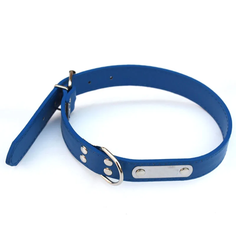 Simple and Stylish Pet Collar Dog Leads PU Leather DIY Lettering Iron Adjustable Dog Collars for Little Medium Large Dogs7