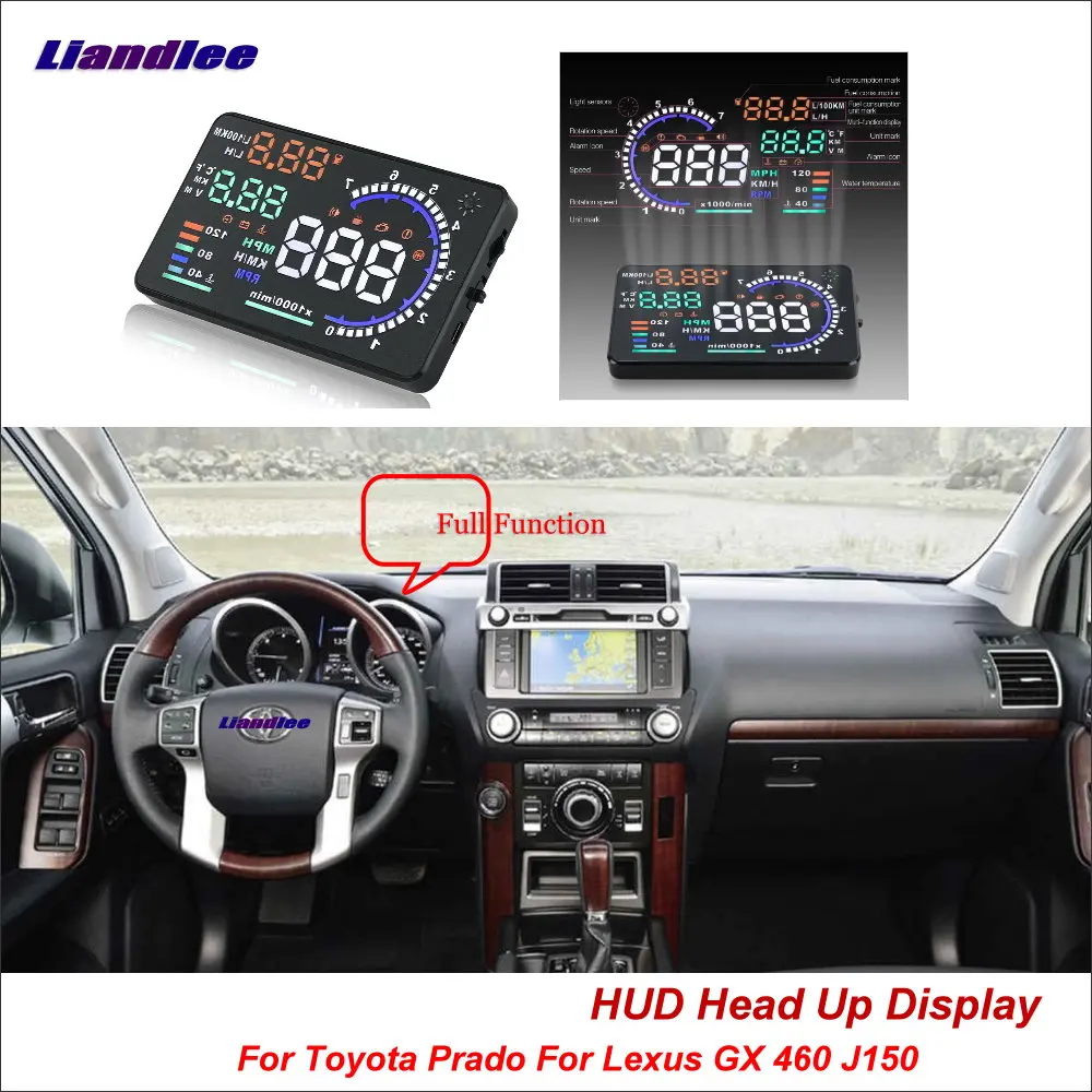 Liandlee для Toyota Prado Lexus GX 460 J150 2010-2018 безопасный экран вождения автомобильный проектор