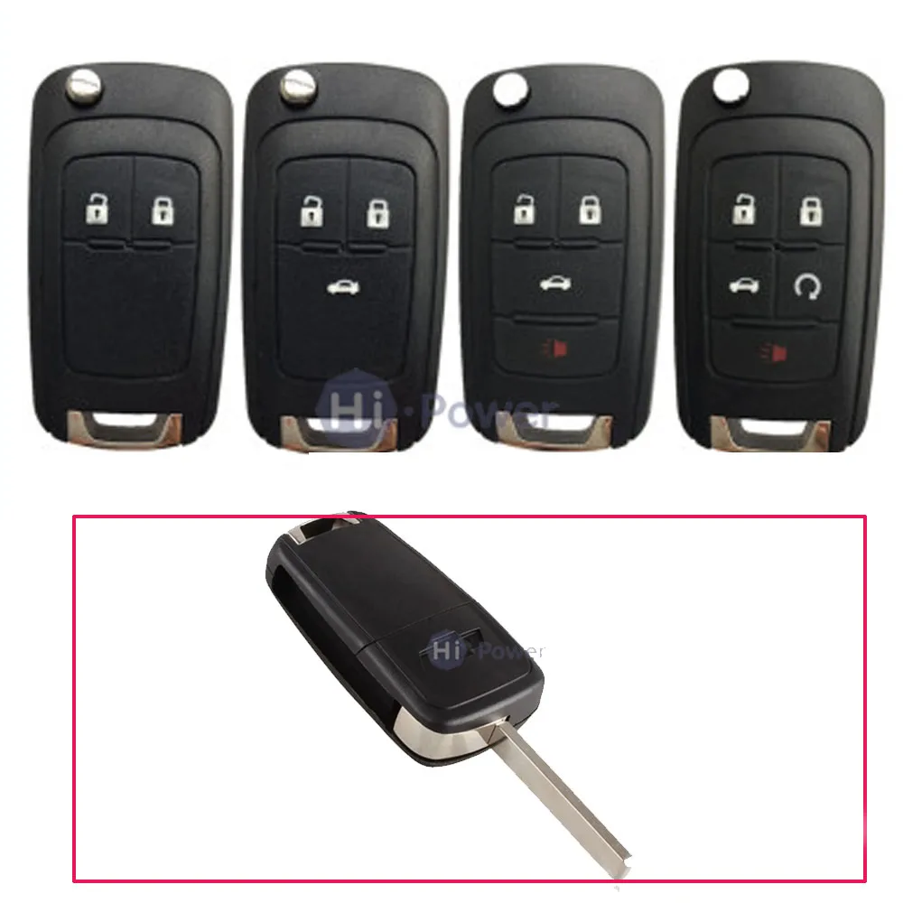 

Flip Folding Remote Key Shell Case FOB for Chevrolet Cruze Lova Sail Aveo Remote Key Case Cover With HU100 Blade 2/3/4/5 Buttons
