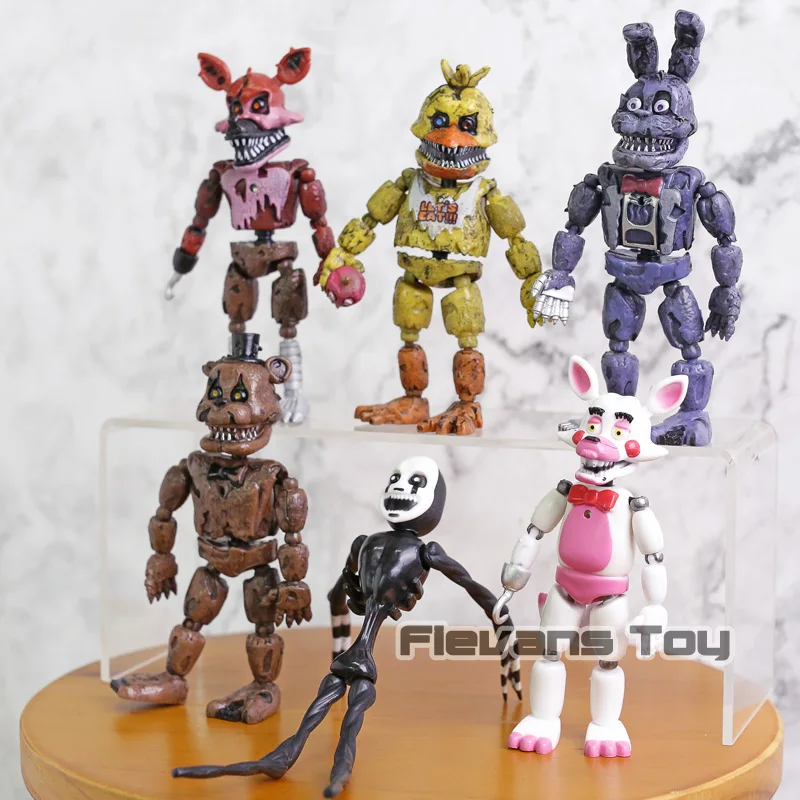 Экшн Фигурка пять ночей у Фредди ПВХ Куклы FNAF Бонни Фокси фазбер игрушки медведь 6