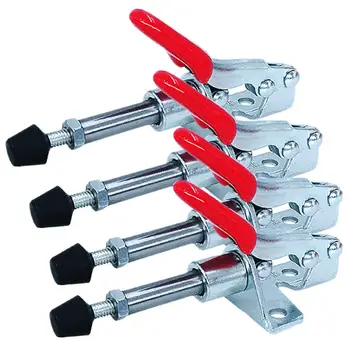 

1/4Pcs GH-301AM Toggle Clamp Capacity Metal Latch Push Pull Action Quick Release Hand Tool