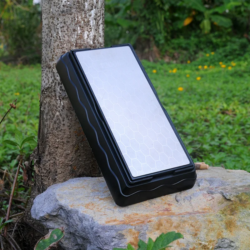 

1pcs 400 600 1000 1200 diamond knife sharpener sharpening stone kitchen tools for a knife whestone double sides with base