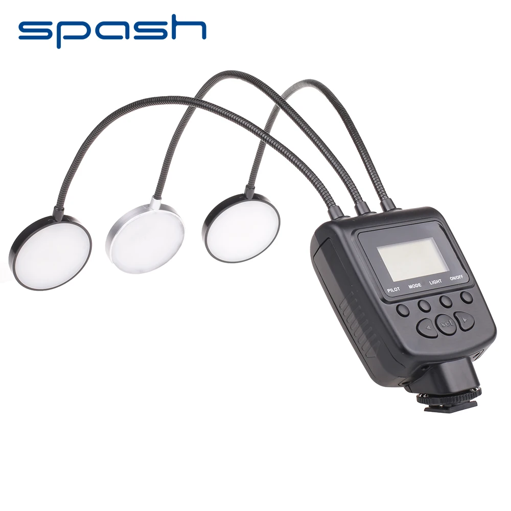 Spash ML 3DS светодио дный Макро Вспышка Speedlite для Canon Nikon Panasonic Olympus sony Камера флэш 36 s