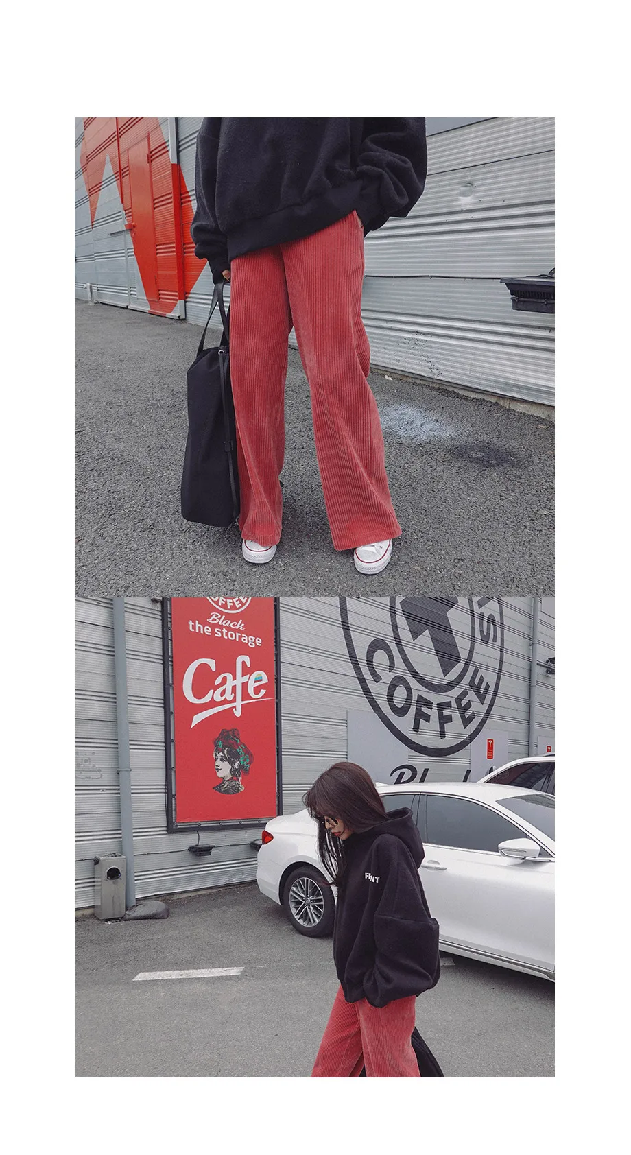 Размера плюс свободные винтажные Модные Полосатые однотонные вельветовые прямые длинные штаны корейские женские зимние осенние весенние брюки с высокой талией