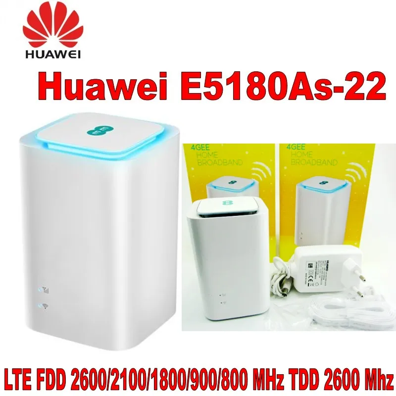 Huawei E5180-LTE Cube-huawei E5180As-22 CPE LTE маршрутизатор 150 Мбит/с LAN+ 2 шт антенна