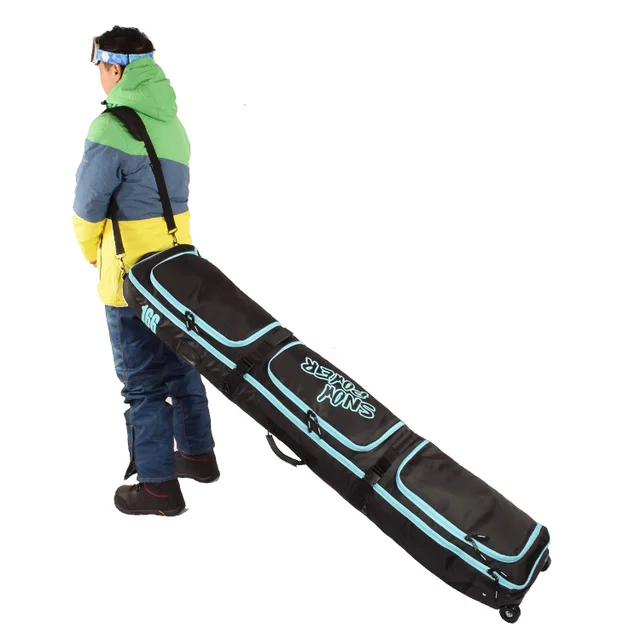 Big Monoboard Snowboard Bag With Wheel Large Skiing Protective Pouch