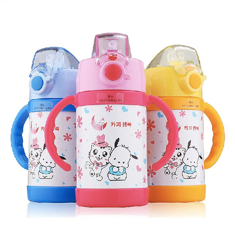 Kids Thermos Mug Vacuum 304 Stainless Steel Water Cup Children Sport