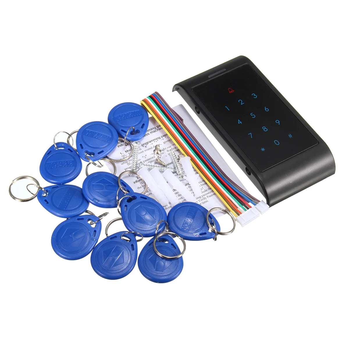 X8-ID 125KHz One Door Access Control System Machine Electric Strike Lock 10 ID Card