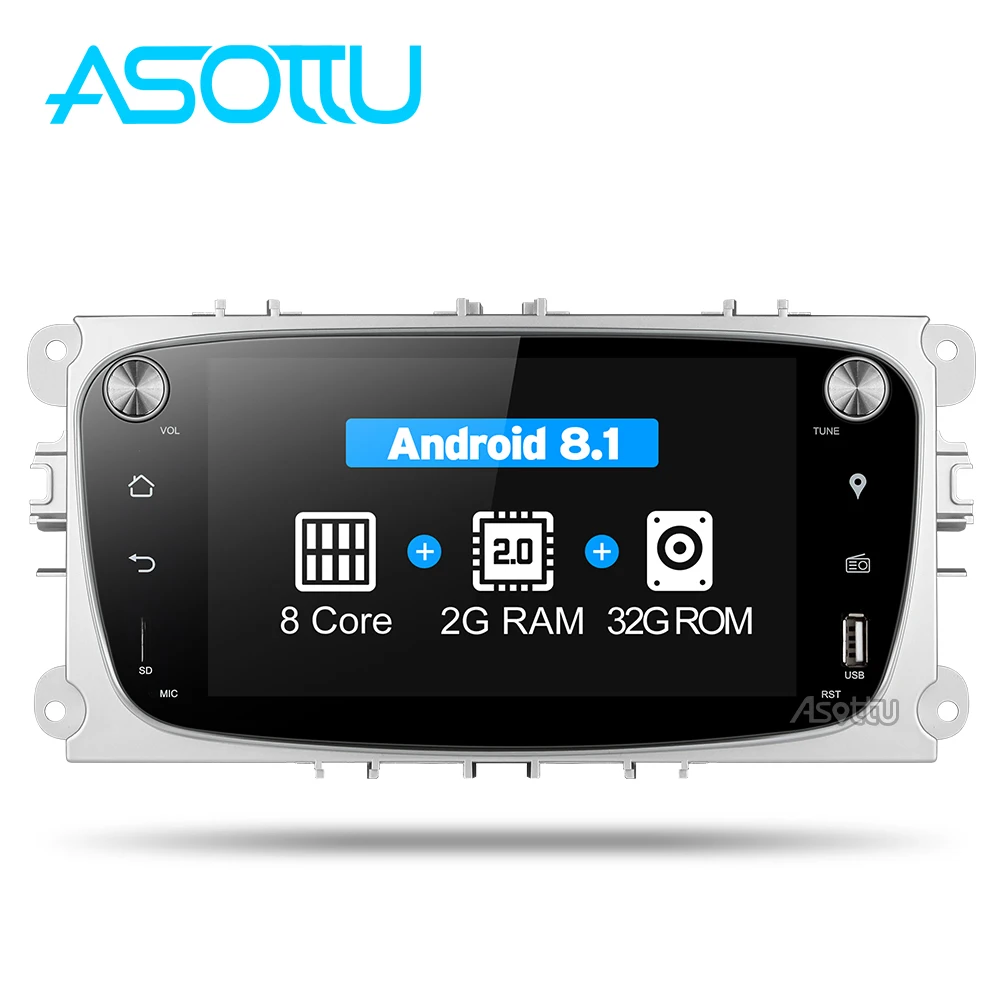 Android 8 1 автомобиль DVD Восьмиядерный для Ford Mondeo C max Фокус galaxy S dvd gps радио Видео плеер