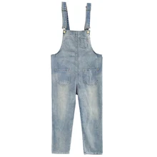 Возможно, U синий комбинезон джинсовый комбинезон Длинные Карманы Женская Осенняя обычная, высокая, на выход отверстие J0068