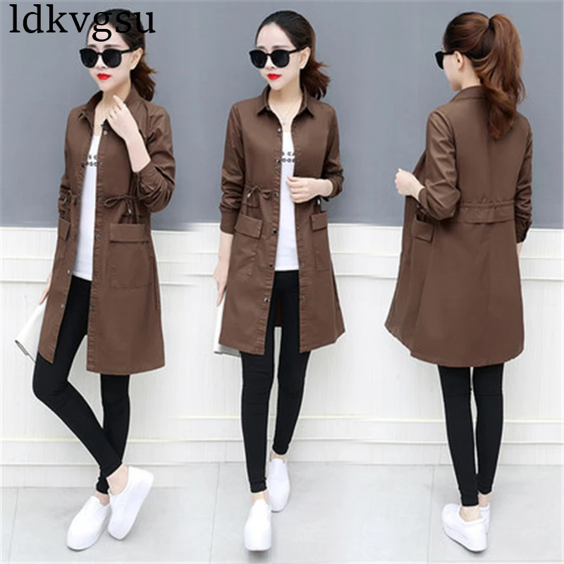 

New Plus Size Women Coat 2019 Spring Autumn Women's Clothing Casual Hooded Short Trench Coat Female Slim Thin Outerwear V821