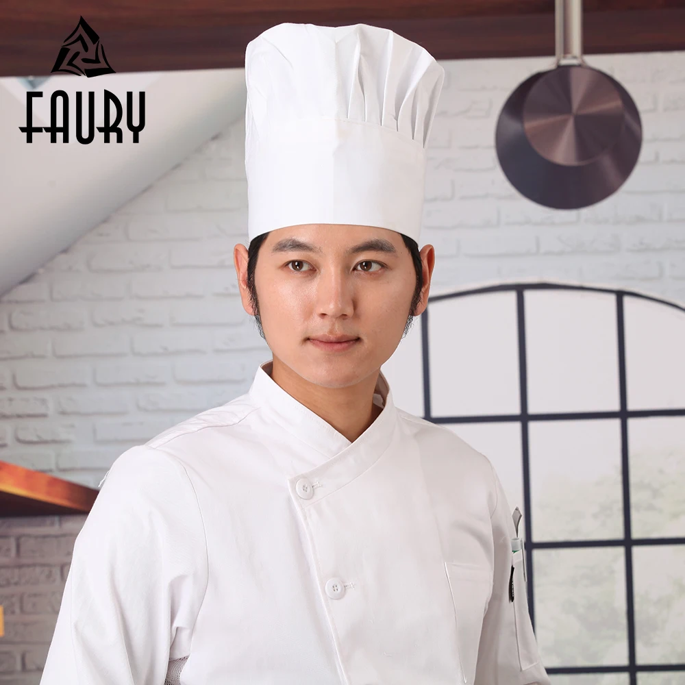 3 Colors Men Women Kitchen Baker Caps Adjustable Elastic Comfy Cooking Cafe Restaurant Work Wear Chef Hats