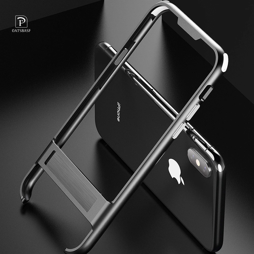 

Original OATSBASF 6.5 inch magnetic metal phone case for iPhone XS MAX Case Personality shockproof shell Bumper for iPhoneXS MAX