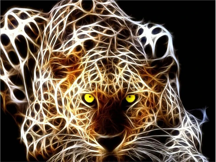 

animals Leopard painting diamonds embroidery full cross stitch resin rhinestones pasted pictures for decoration living room diy