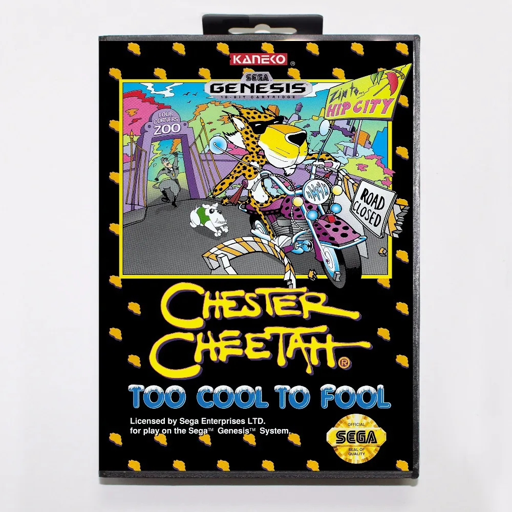 

Chester Cheetah Too Cool to Fool Game Cartridge 16 bit MD Game Card With Retail Box For Sega Mega Drive For Genesis