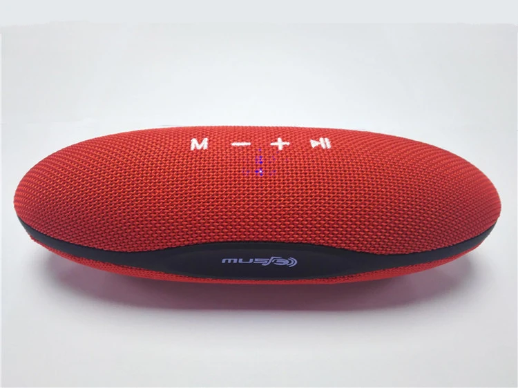 Gute جديد نسيج فن القماش الرجبي بلوتوث boombox المحمولة اللاسلكية كايكسا دي سوم ألتو falante altavoz portatil الراديو fm