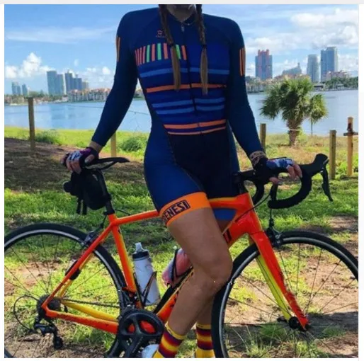 Pro Team FRENESI триатлонный костюм женский Велоспорт шерстяной облегающий костюм комбинезон Велосипедное трико Ropa ciclismo комплект с длинными рукавами гель