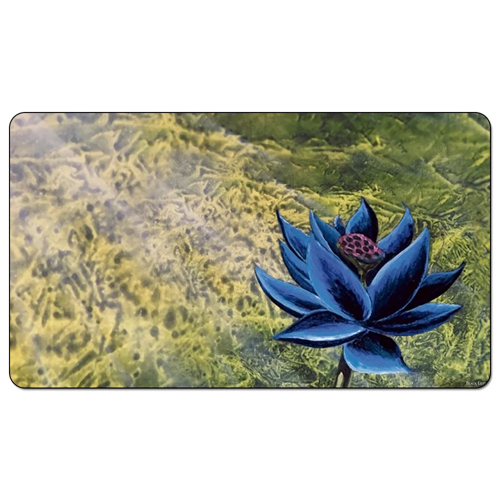 Günstig Beta Unbegrenzte Schwarz Lotus Kunst 60x35 cm Magie Playmat Schwarz Lotus Magie Playmat für Brettspiel Spielkameraden