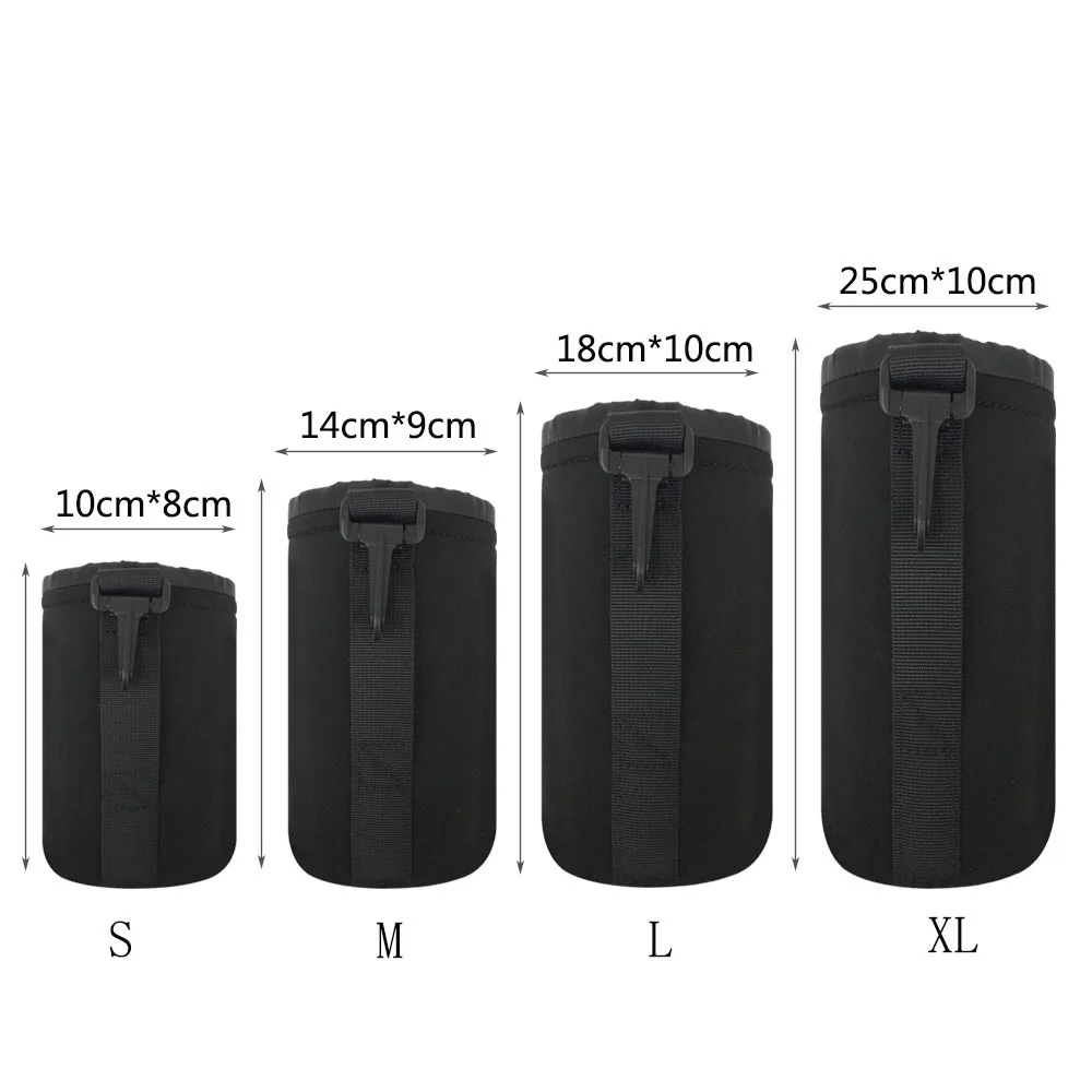 

4PCS S/M/L/XL Camera Bag Lens Case Waterproof Bag Neoprene Soft Protector for Canon Nikon Sony Sigma Tamron Lens Accessories