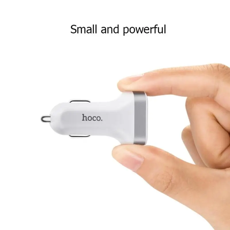 Универсальное автомобильное зарядное устройство HOCO Z3 с 2 USB портами светодиодный