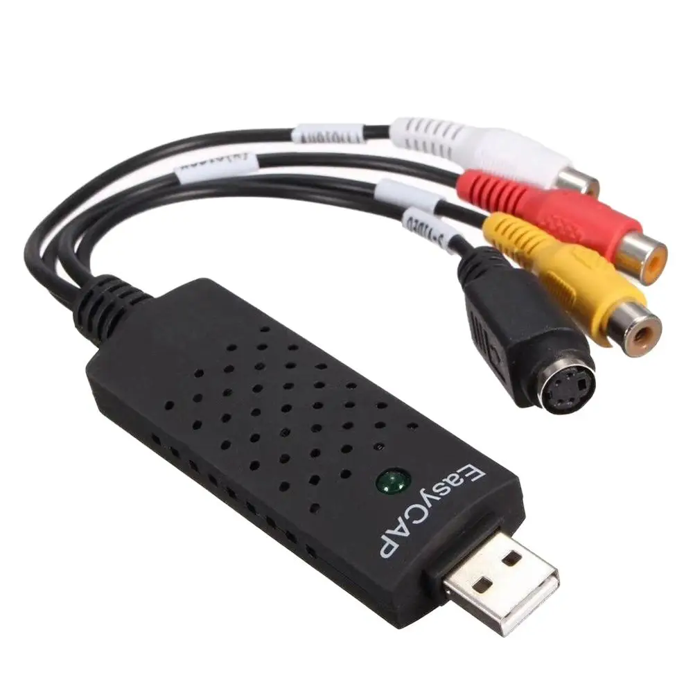

USB 2.0 Video Audio VHS to DVD Converter Capture Card Adapter Convert Analog Video To Digital Format Audio Video DVD VHS Record
