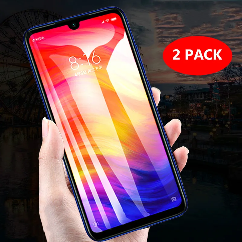 

2 PCS for Xiaomi Redmi 7 Screen Protector Film Anti-Scratch 2.5D Explosion Proof Tempered Glass For Redmi7 Shockproof