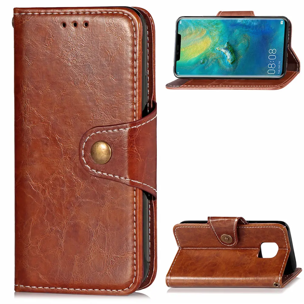 

Luxury Album Wallet Flip Cover Retro Leather Cases For Huawei Mate 20 /Mate 20 Pro Antiknock Protection Case