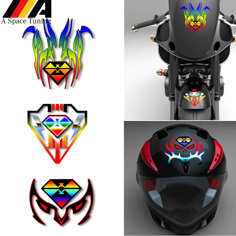 Fender Juego De Pegatinas Láser Para Motocicleta , Casco Holográfico , Tira  Lateral , Guardabarros , Pegatina Para Bicicleta , Impermeable Para Honda  YAMAHA KTM Kawasaki Suzuki