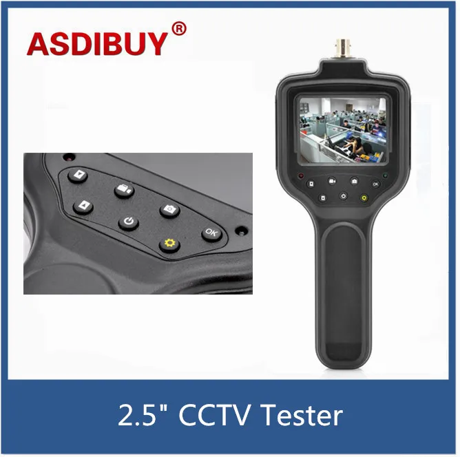 Portable CCTV Test kit analog cctv camera 2.8" screen testing device