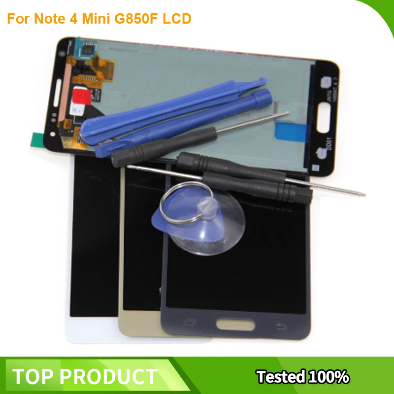 

100% Tested Super AMOLED For SAMSUNG Alpha G850F LCD Display for Samsung Alpha G850M LCD Screen Touch Digitizer Assembly
