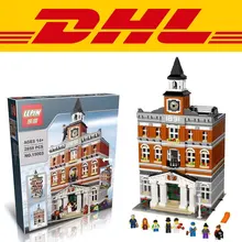 2016 LEPIN 15003 New 2859Pcs Creators The town hall Model Building Kits Minifigure Blocks Kid Toy