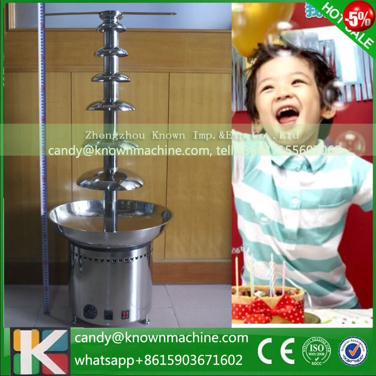 

7 tier Stainless steel commercial chocolate fondue fountain machine maker for wedding birthday party hotel