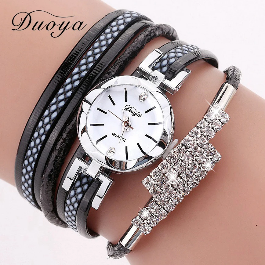 Duoya Brand Bracelet Watches For Women Luxury Silver Brand Rhinestone Dress Quartz Clock Watch Fashion Ladies Relogio Feminino Duoya Brand Bracelet Watches For Women Luxury Silver Brand Rhinestone Dress Quartz Clock Watch Fashion Ladies Relogio Feminino