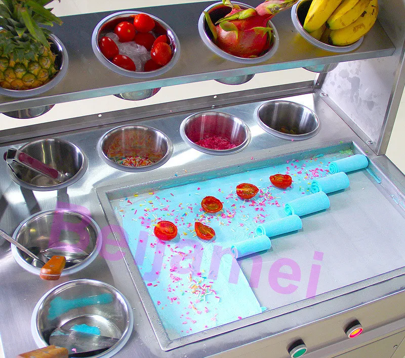 ice cream roll plate