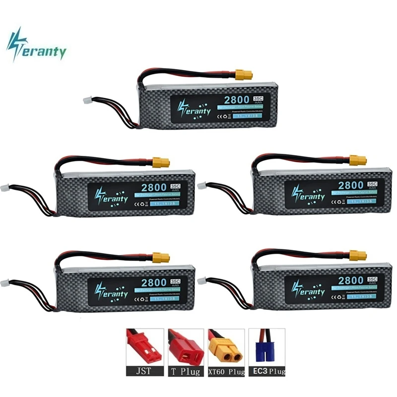 5 шт./компл. 3S 2800mAH 11 1 v Lipo батарея для RC дистанционного управления Control Самолет