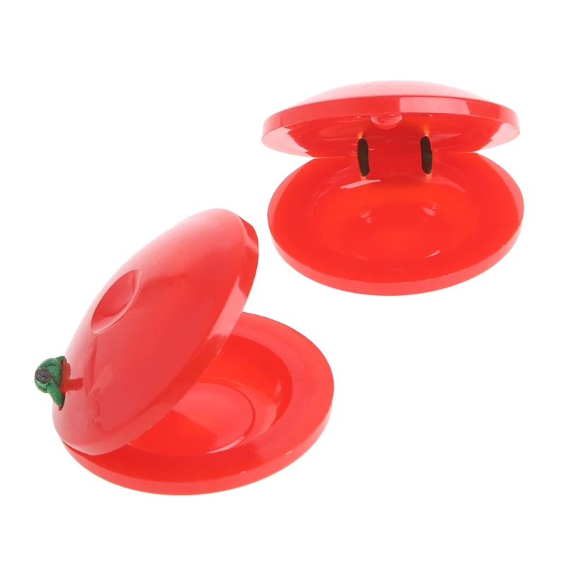 

2Pcs Wooden Percussion Castanets Clackers Musical Instrument Kids Educational Toy