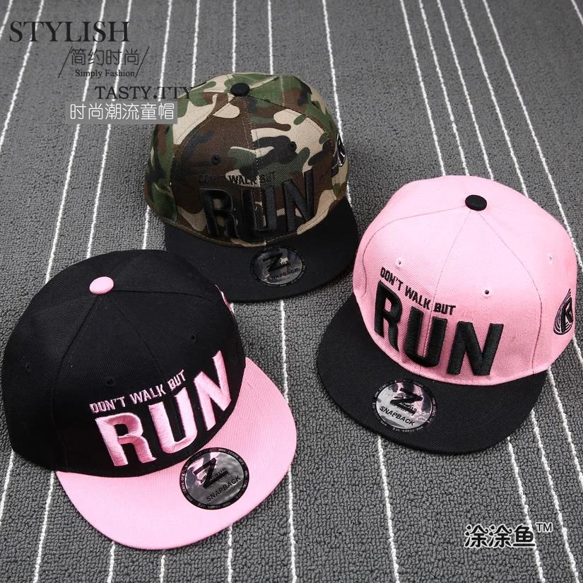 kids running hats