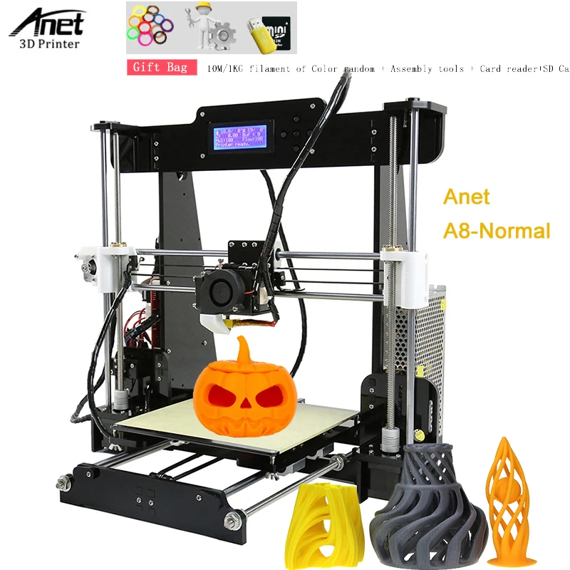 

Anet A8 3D Printer Auto Leveling High Accuracy Desktop Reprap i3 DIY Printer Kit Self Assembly Support SD Card 3D Printer