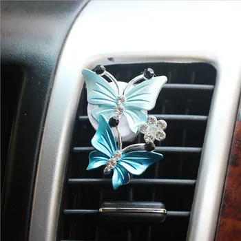 

Lovely Butterfly Car Perfume Auto Air Conditioner Vent Perfume Clip Diffuser Exdues Lavender Flavour Fragrance Scent Car Styling