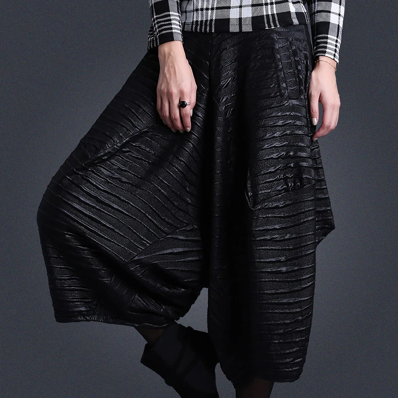 Nuevo Hembra Grandes Ancha Shi Europeo De Primavera Sueltos Pierna Y El 1 Yardas Alta Americano Altavoz Otoño Calidad Halun Pantalones Azdq7R