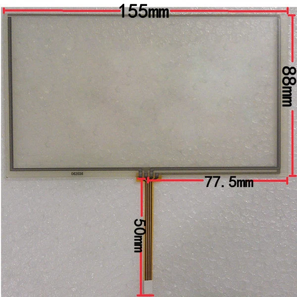 

155*88mm Touch screen digitizer For HSD062IDW1 6.2 inch car-DVD Touch screen