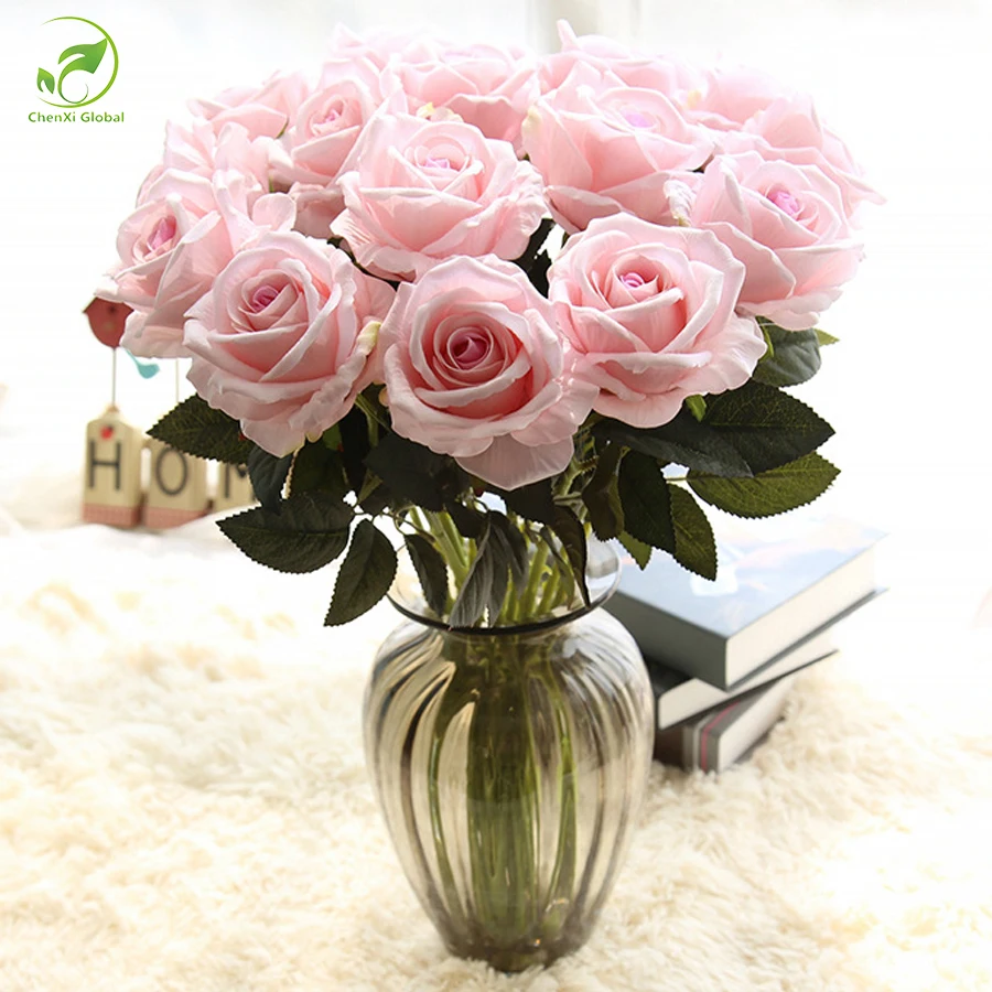 10 Pcs/Lot Wedding Decorations Rose Artificial Flowers Romantic Date