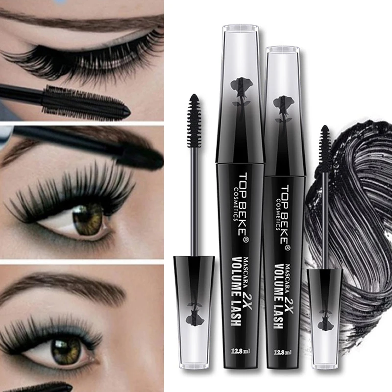 

4D Silk Fiber Lash Mascara Long Curling mascara Makeup Eyelash Black Thick Waterproof Mascara Eye Lashes Korean Cosmetics