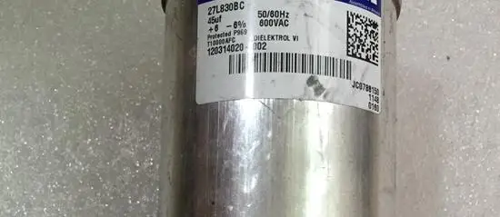 

Original and Used in good condition 27L830BC 600V45UF 600VAC