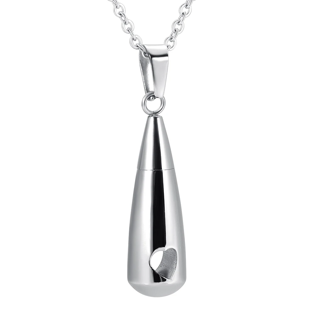 IJD8397 Personalized Memorial Necklace Teardrop Pendant Jewelry