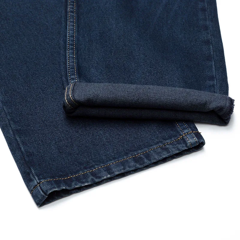 2021 New 100% Cotton Mens Businees Jeans Classic Male Long Blue Denim Pants Spring Autumn Men Brand Regular Fit Jeans Size 28-42 6