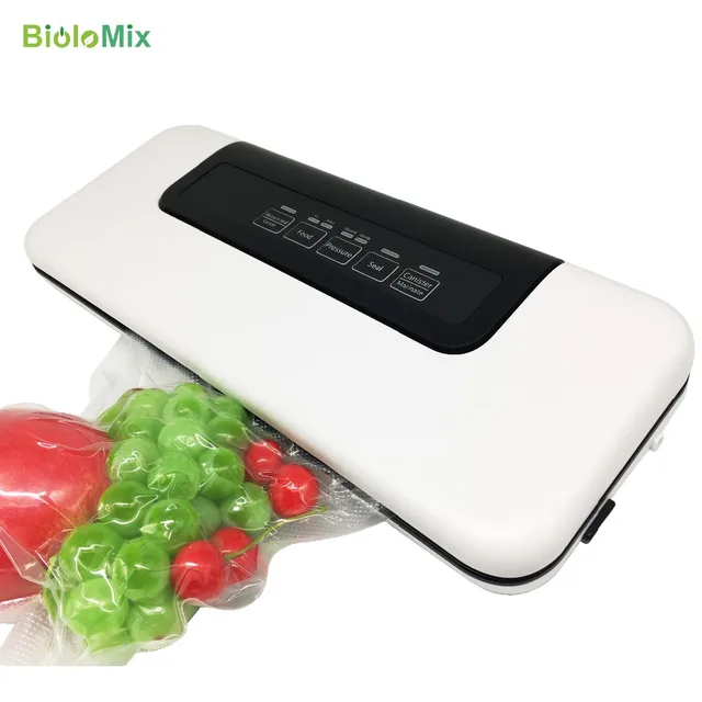 Multifunctional 220V/110V Household Food Vacuum Sealer Packaging Machine Film Sealer Vacuum Packer Including 10Pcs Bags