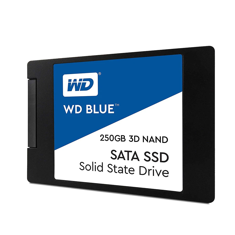 Western Digital WD Blue 250 GB SSD interne твердотельный накопитель Dur 250 GB SATA 6 Гбит/с 2," WDS250G2B0A 3D NAND SATA SSD 250 GB