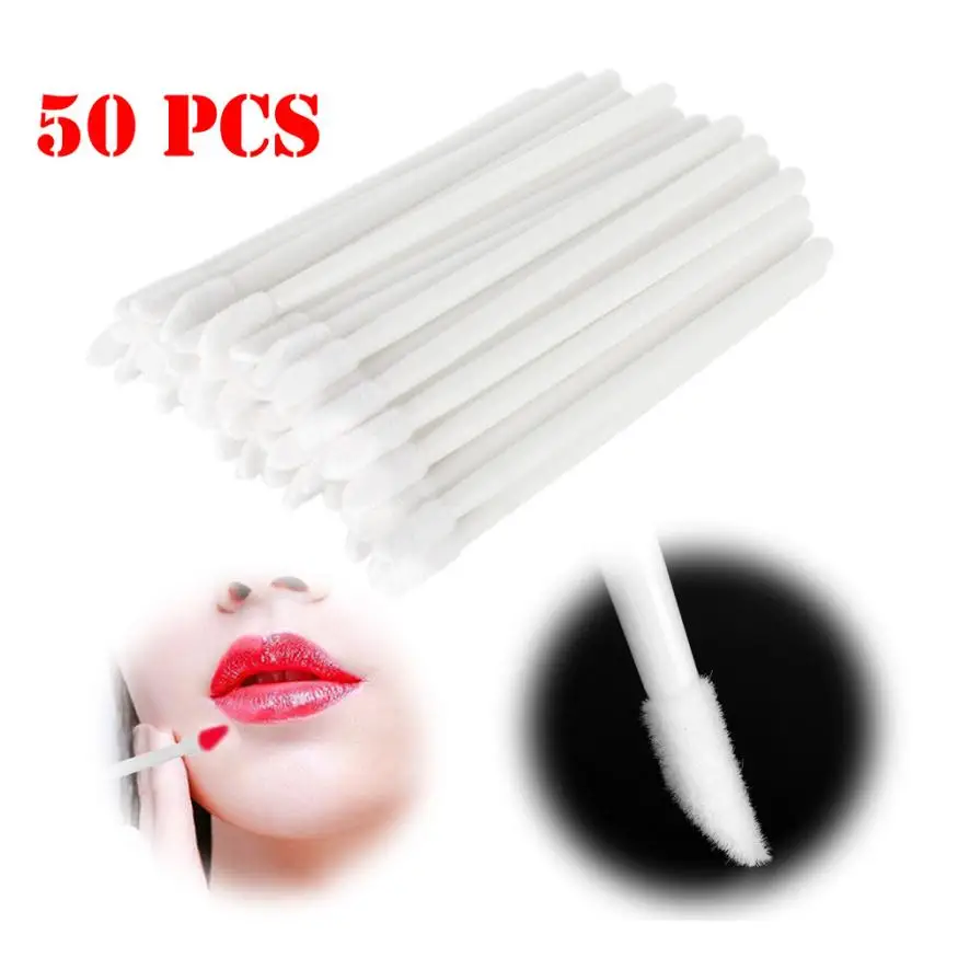 Lip Brushes 50pcs Disposable MakeUp Lip Brush Lipstick Gloss Wands