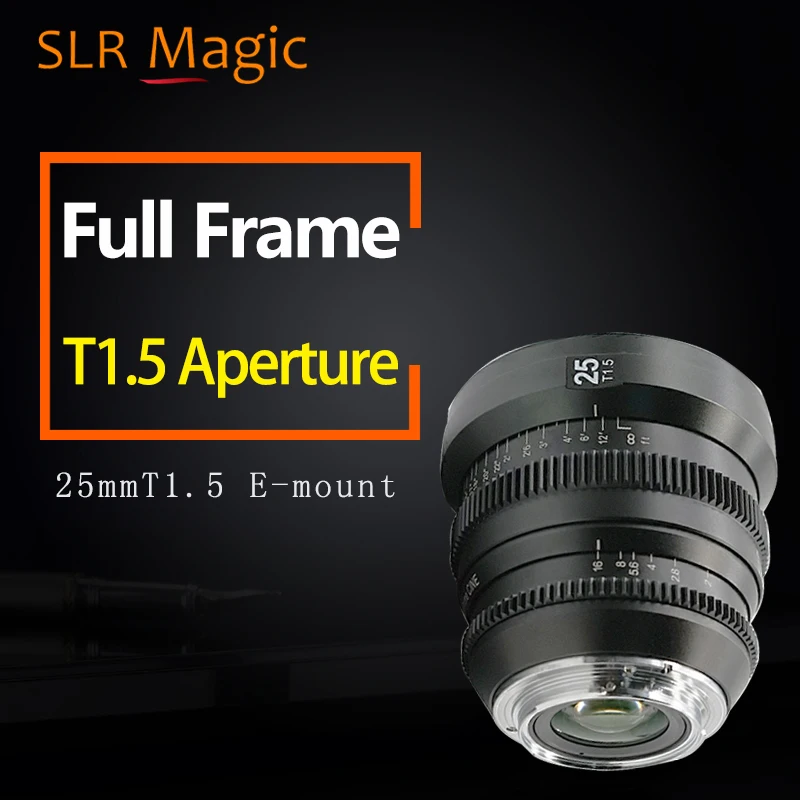 

SLR Magic MicroPrime Cine 25mm T1.5 Full Frame Lens for Sony E-Mount Camera